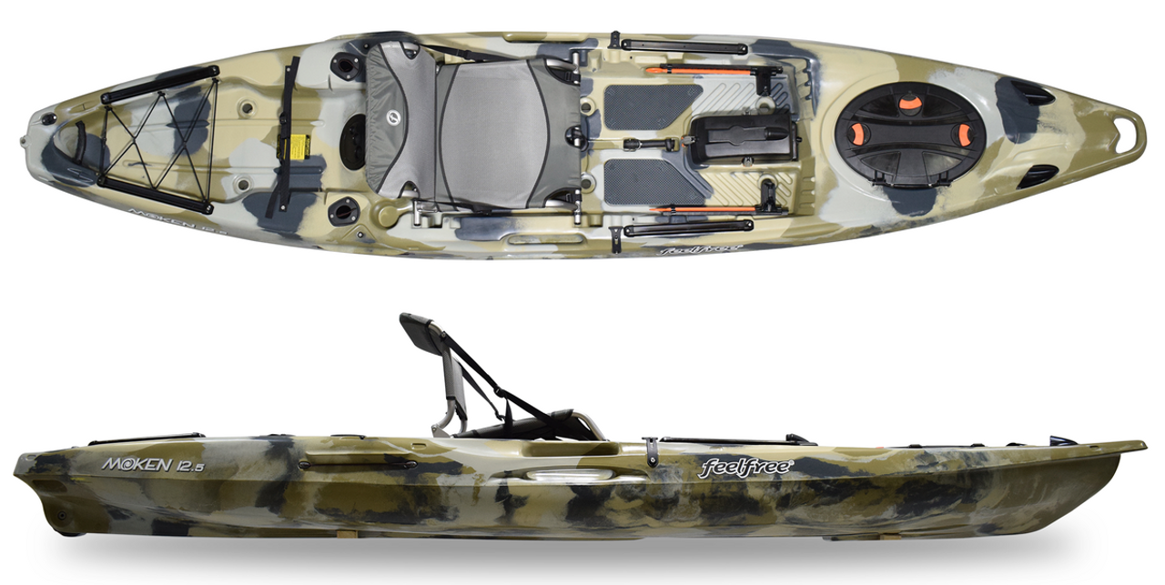 FeelFree Moken 12.5 V2 - Fishing Kayak | Desert Camo