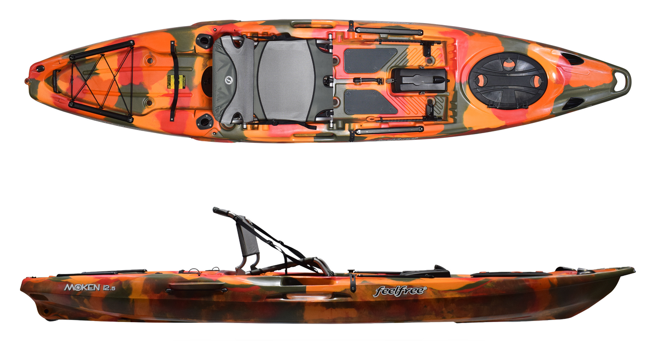 FeelFree Moken 12.5 V2 - Fishing Kayak | Fire Camo