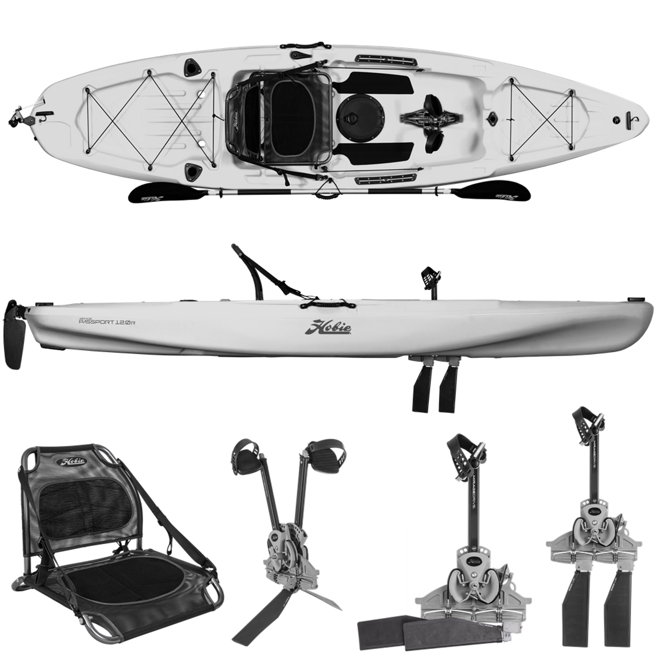 2023 Hobie Mirage Passport 12 R - Pedal Kayak | Dune