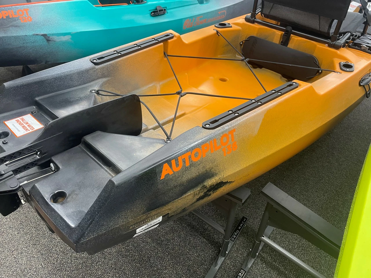 Old Town Sportsman Autopilot 136 - Motorized Fishing Kayak | Ember Camo - Demo - Image 4