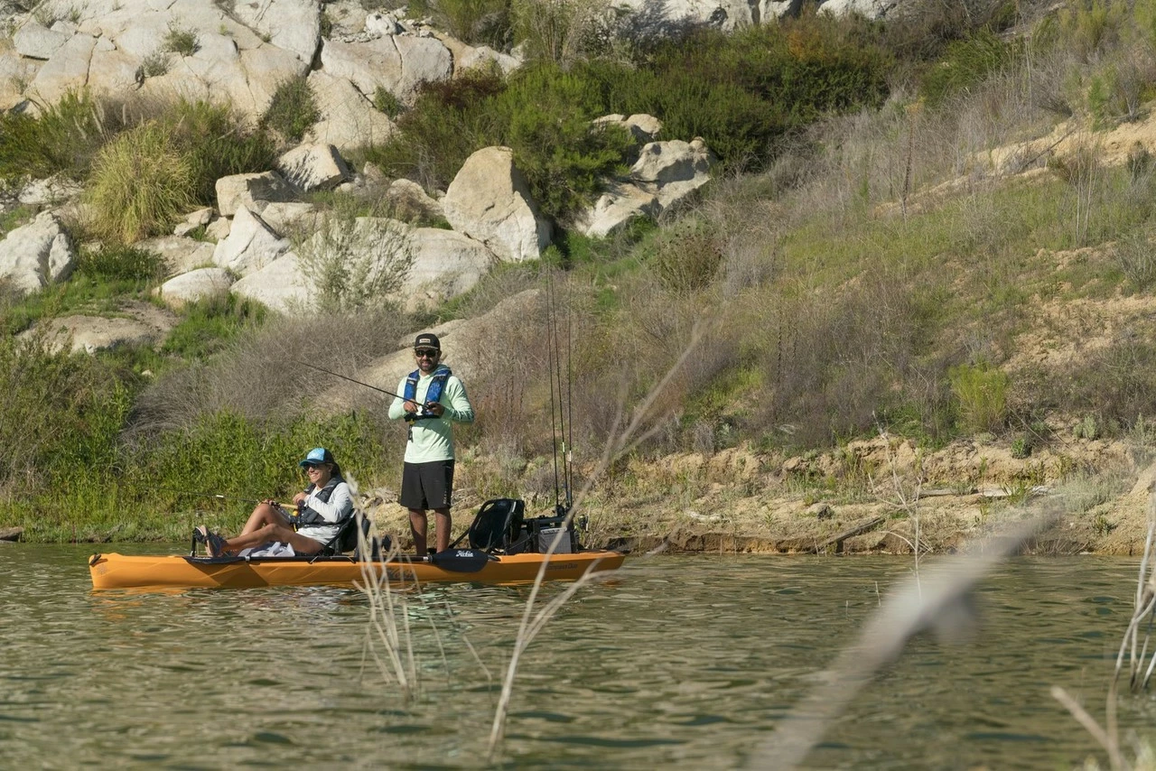 2021 Hobie Mirage Compass Duo With Kick-Up Fins - Tandem Pedal Kayak | Slate - Image 10