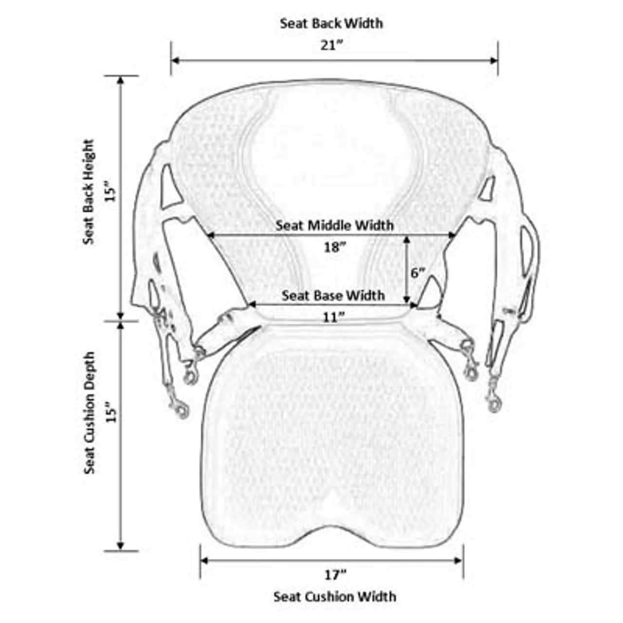 GTS Pro Kayak Seat - Image 2