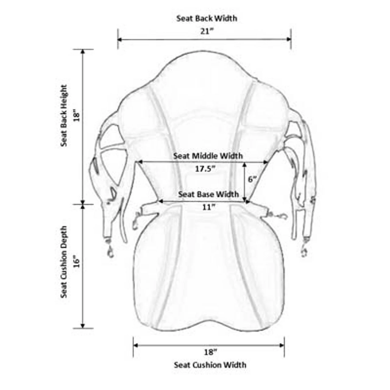 GTS Expedition Kayak Seat - Image 2