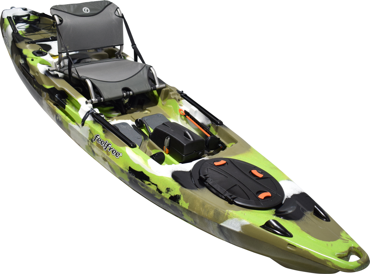 FeelFree Moken 12.5 V2 - Fishing Kayak | Lime Camo - Image 2
