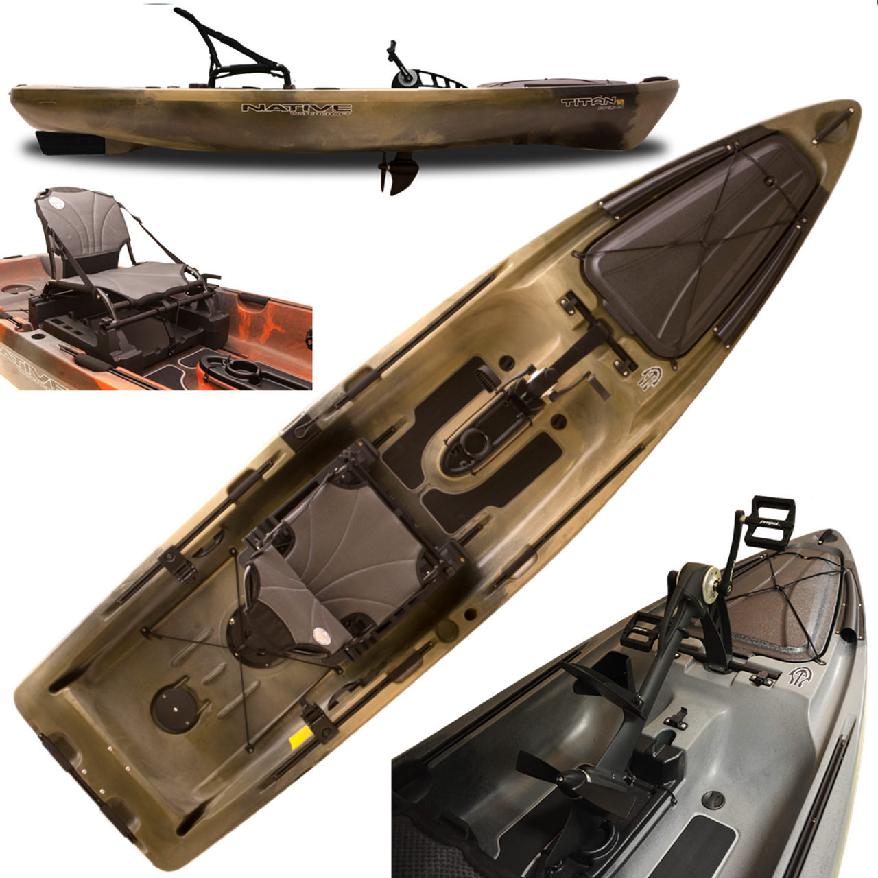 2023 Native Watercraft Titan Propel 12 - Fishing Kayak | Hidden Oak