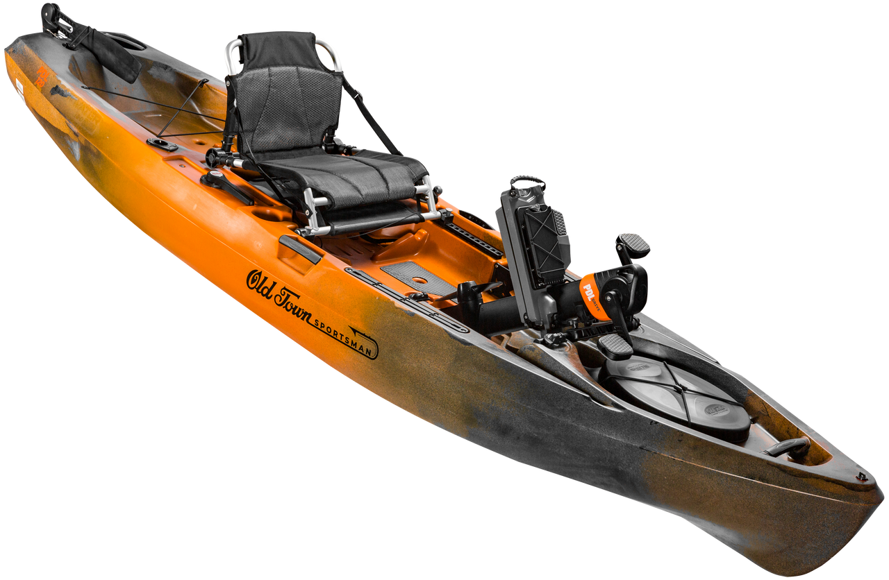 Old Town Sportsman PDL 120 - Fishing Kayak | Photic Camo W/Boonedox Cart - Image 6