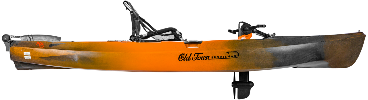 Old Town Sportsman PDL 120 - Fishing Kayak | Photic Camo W/Boonedox Cart - Image 3