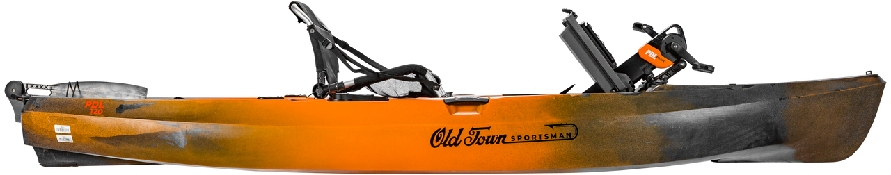 Old Town Sportsman PDL 120 - Fishing Kayak | Photic Camo W/Boonedox Cart - Image 2