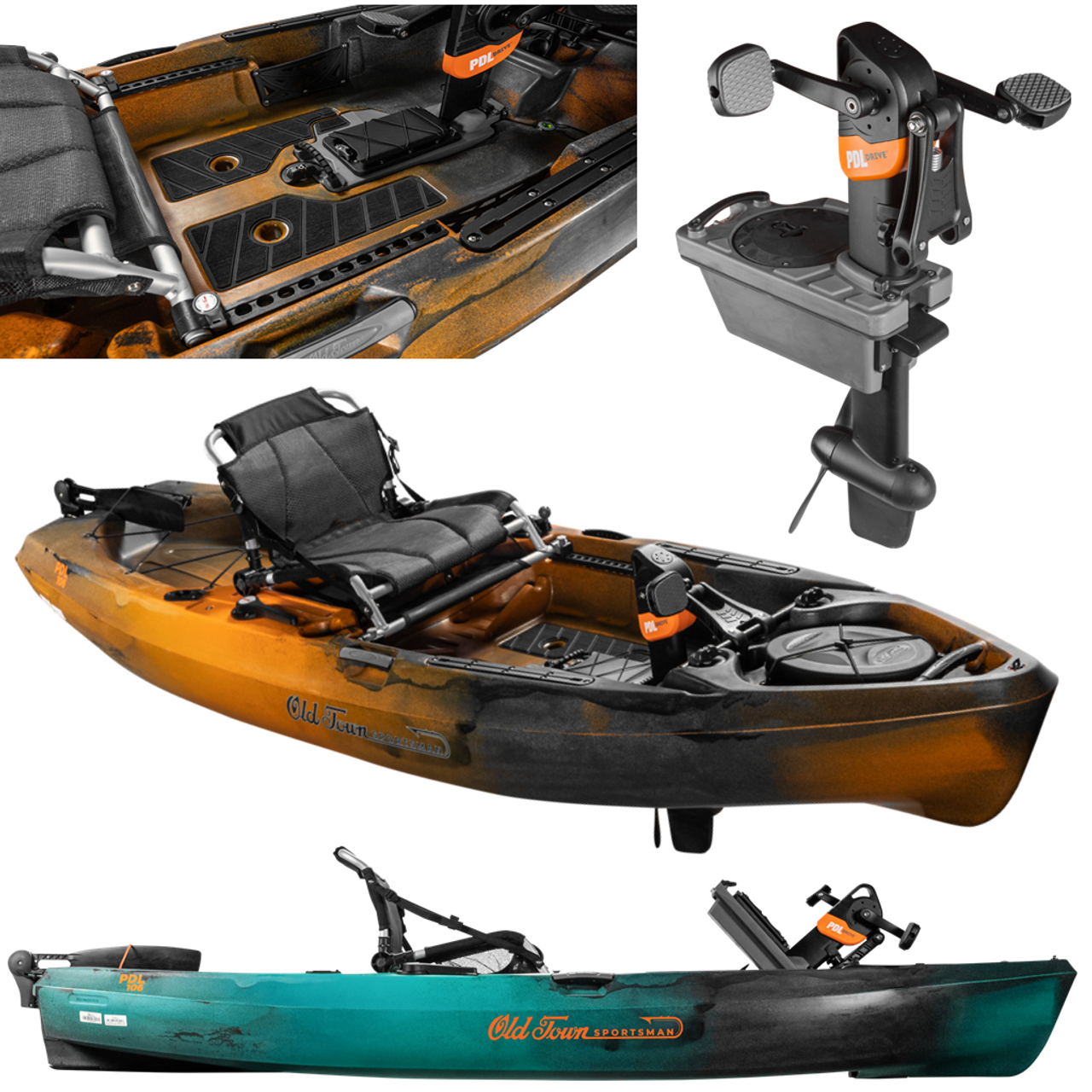 Old Town Sportsman PDL 106 - Fishing Kayak | Fishing Package - Image 2