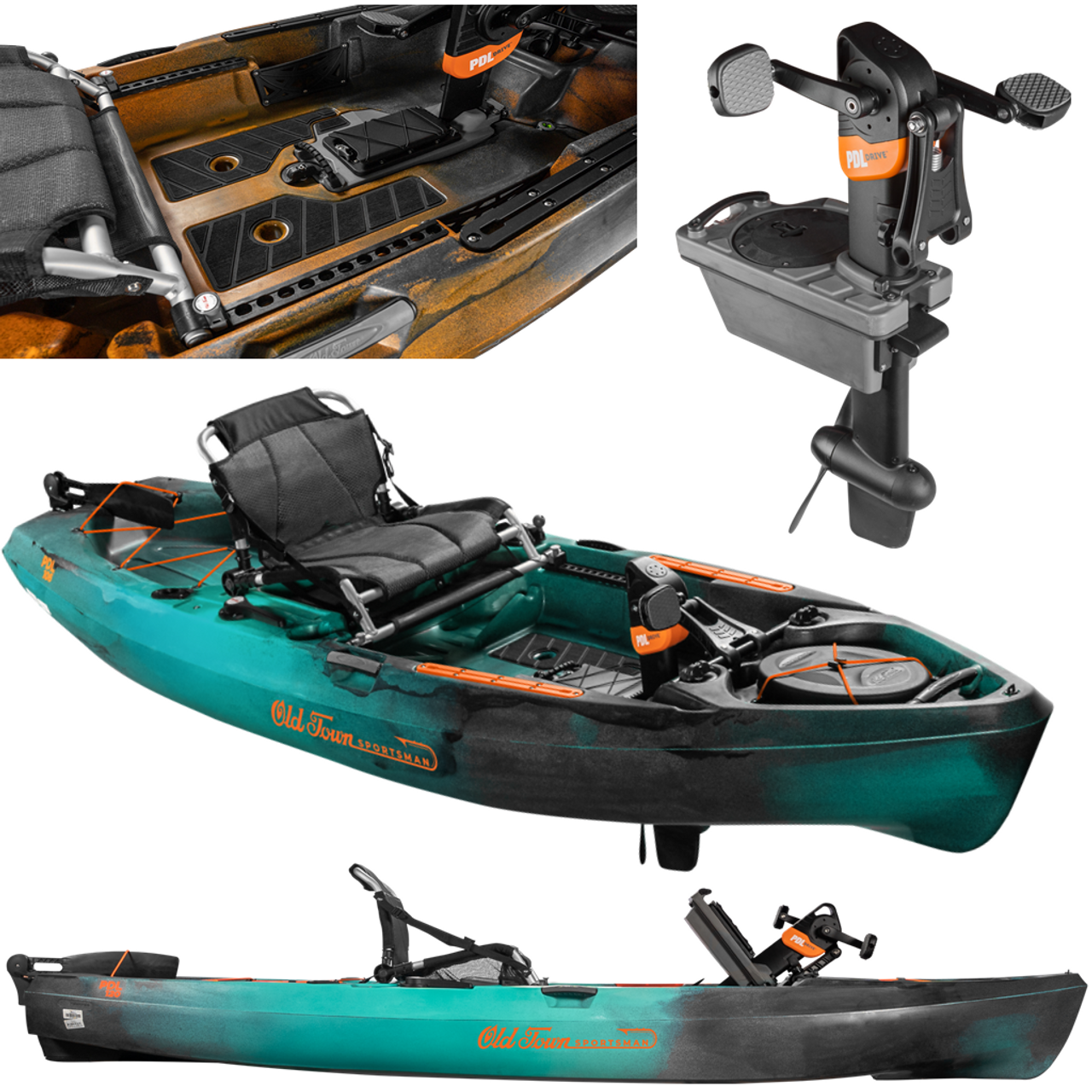 2022 Old Town Sportsman PDL 120 - Fishing Kayak | Photic Camo