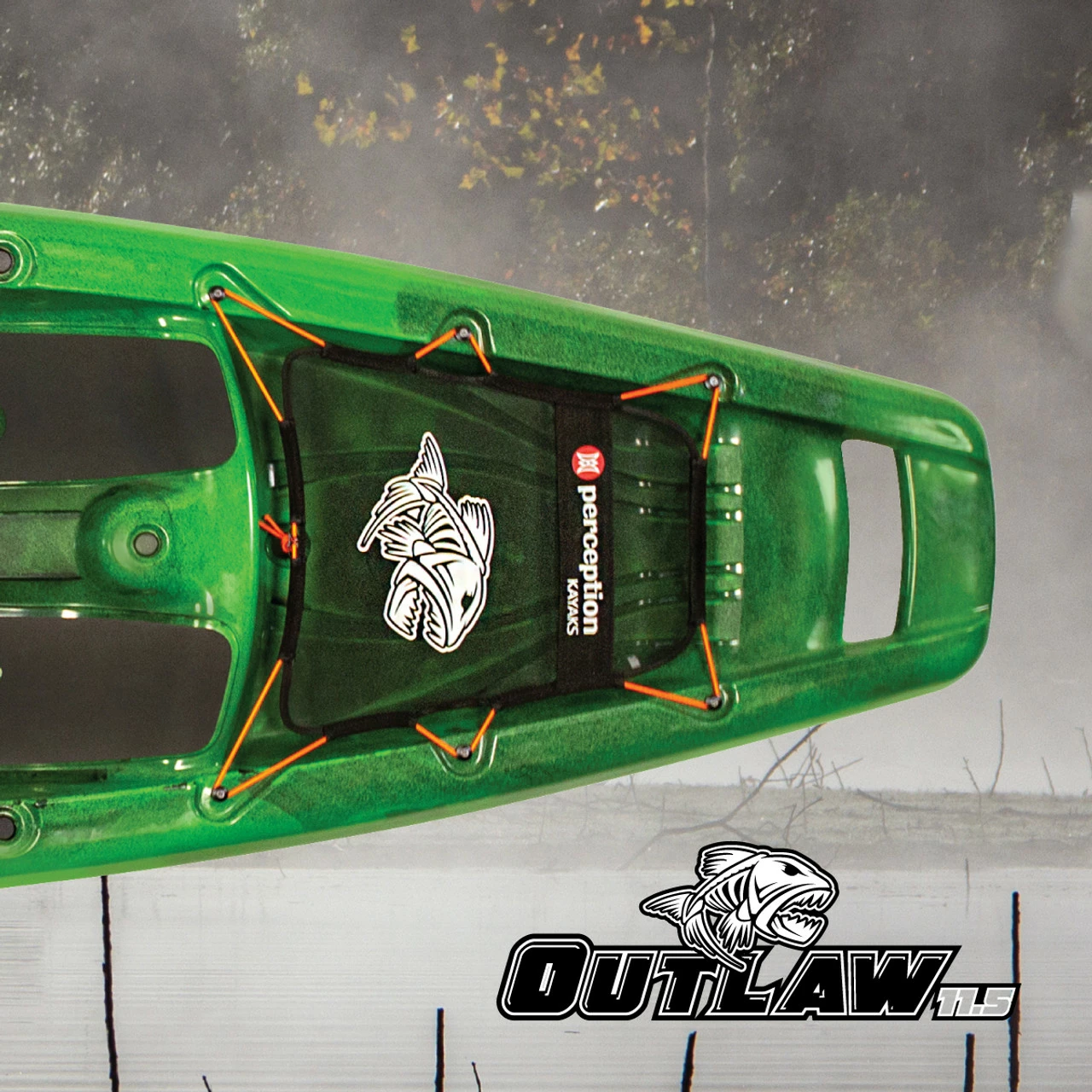 Perception Outlaw 11.5 - Sit On Top Fishing Kayak | Dapper Blue - Image 4