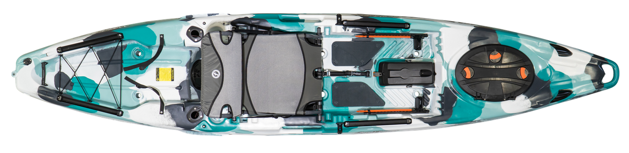 FeelFree Moken 12.5 V2 - Fishing Kayak | Seafoam Camo - Image 3