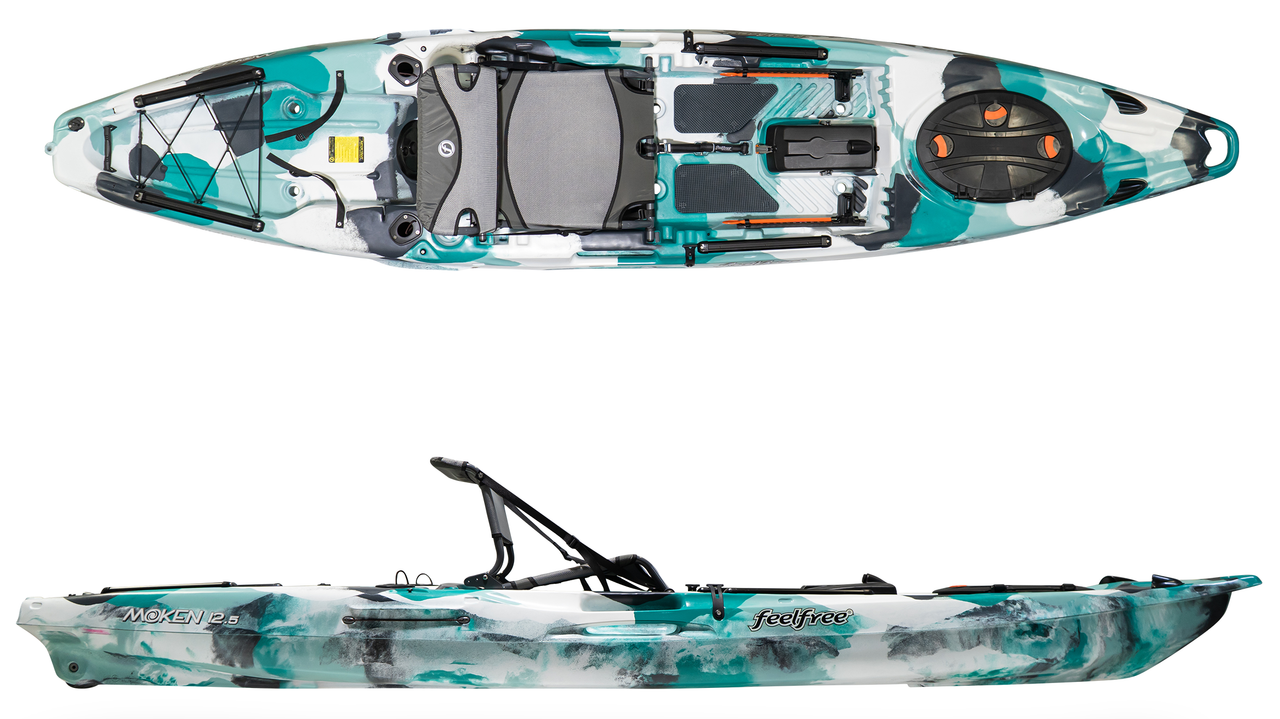 FeelFree Moken 12.5 V2 - Fishing Kayak | Seafoam Camo