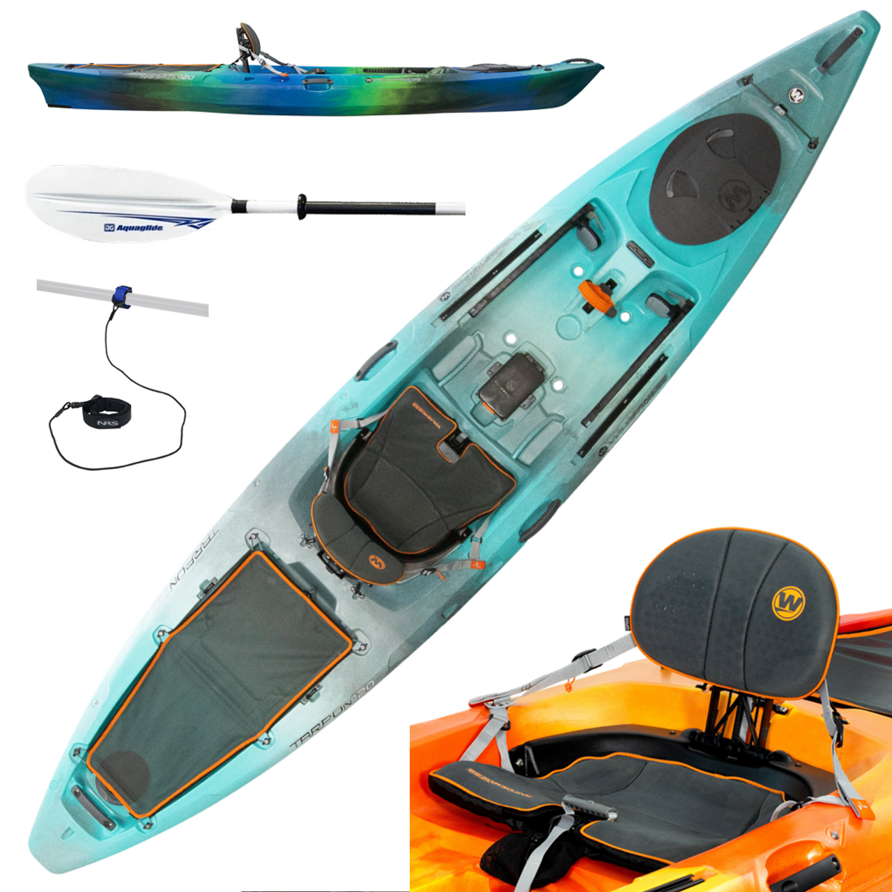 Wilderness Systems Tarpon 120 - Sit On Top Recreational Kayak | Paddle Package