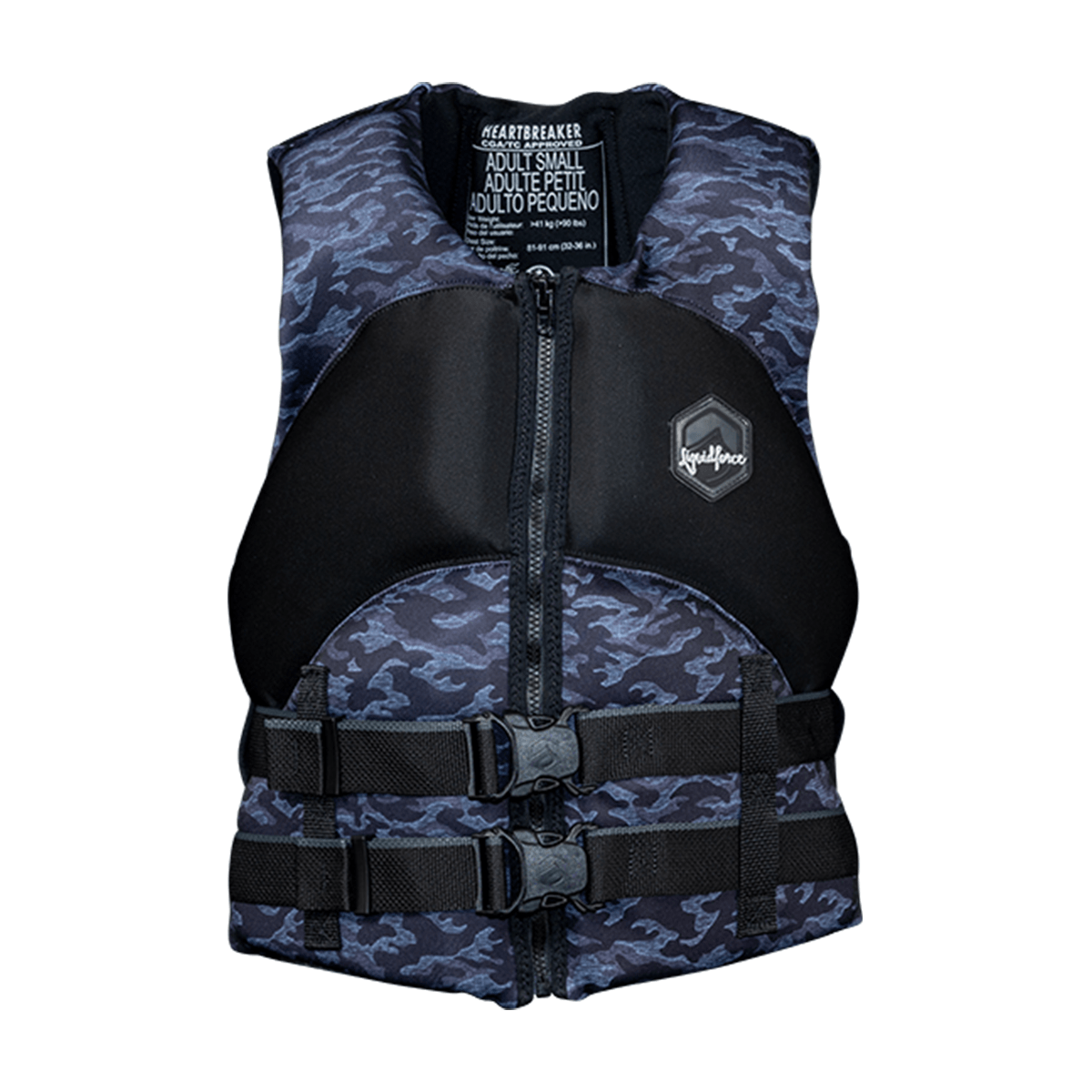Liquid Force Heartbreaker CGA Life Jacket In Black Camo