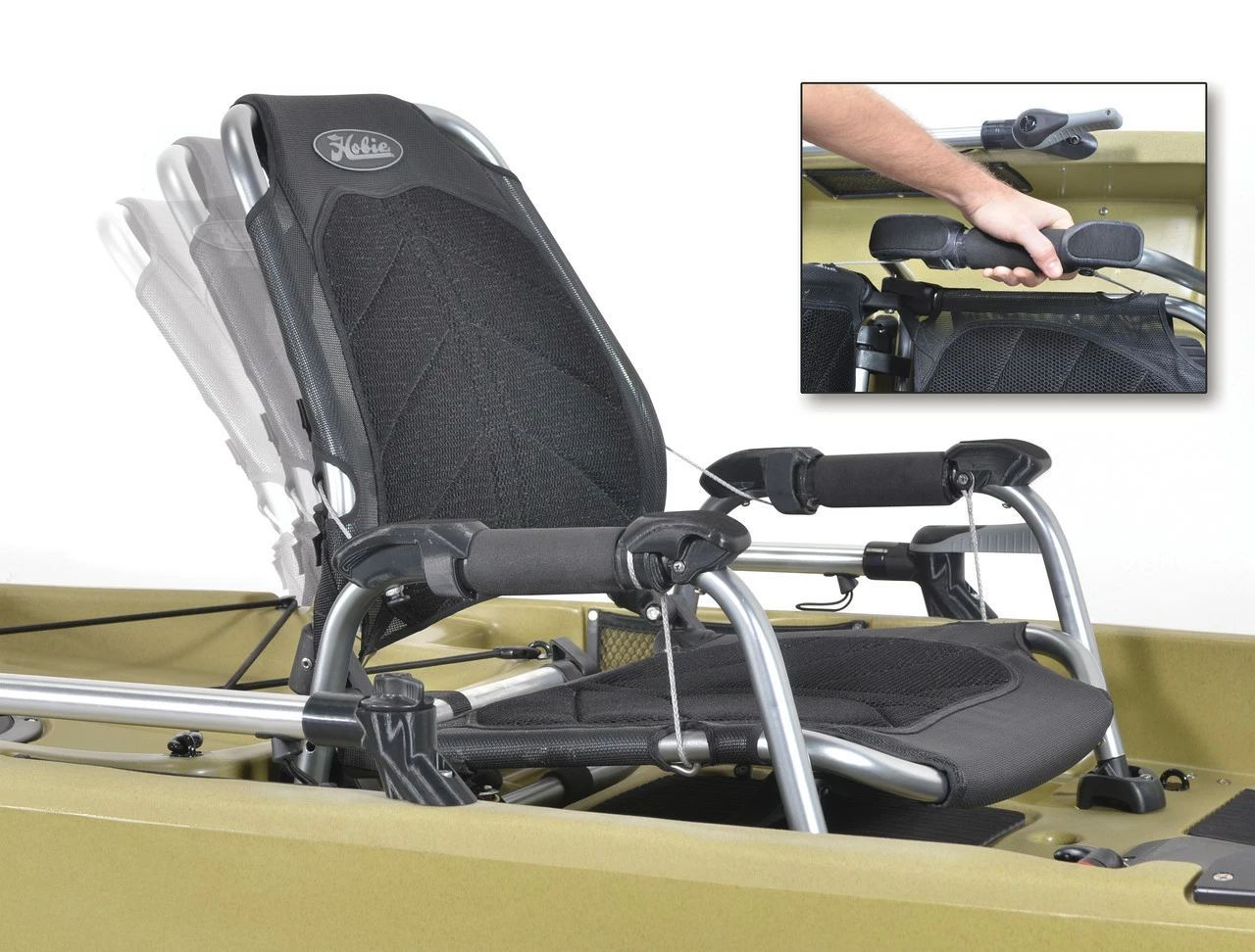 Hobie Mirage Pro Angler 12 - Fishing Kayak With Kick Up Turbo Fins | Dune - Image 3