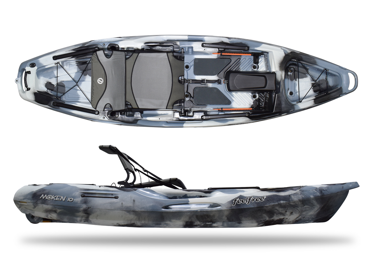 FeelFree Moken 10 Standard V2 - Fishing Kayak | Winter Camo